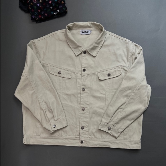 DYBBUK Oversized Denim Trucker Jacket - Picture 5 of 11